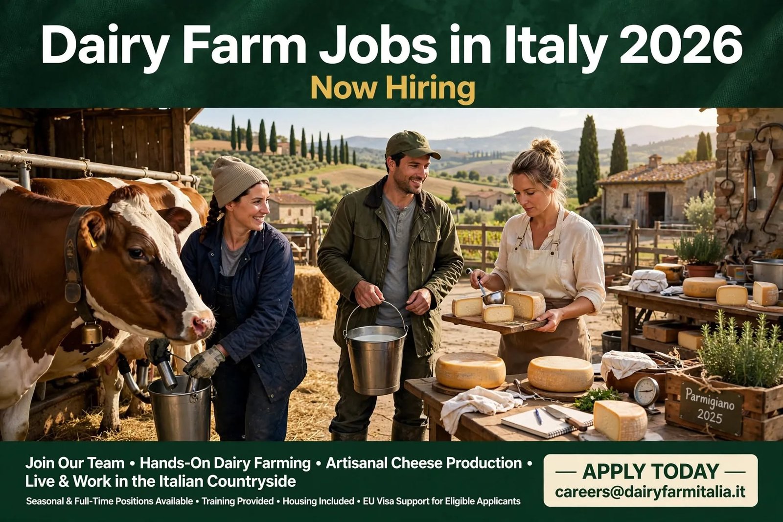 Dairy Farm Jobs in Italy: Complete Guide to Salary, Visa and How to Apply (2026)