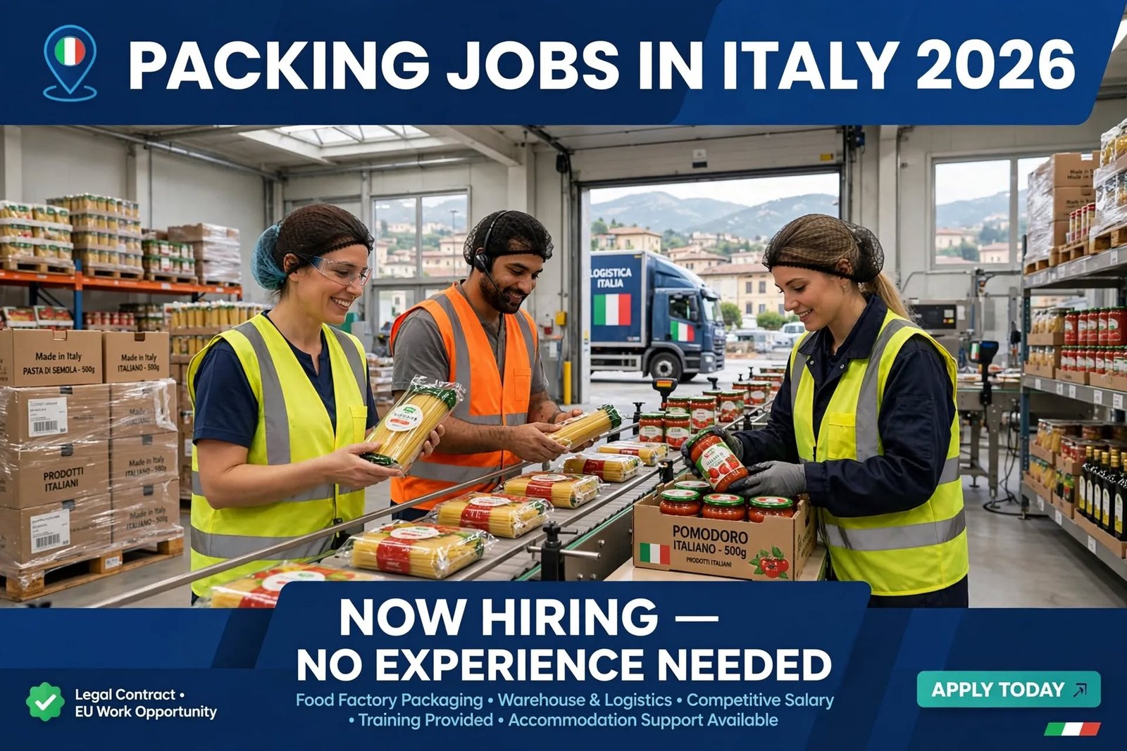 Packing Jobs in Italy: Complete Guide to Salary, Visa and How to Apply (2026)