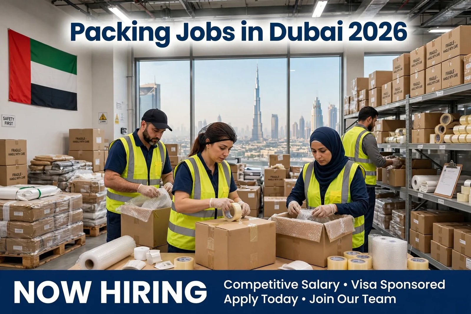 Packing Jobs in Dubai: Salary, Requirements, Visa Process and How to Apply